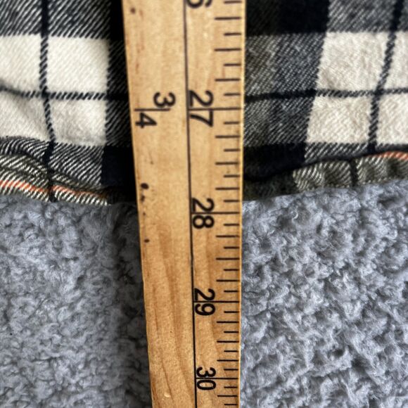 Carhartt Flannel Shirt Men Large Green Plaid Relaxed Button Workwear SPOTS PAINT - Picture 14 of 16